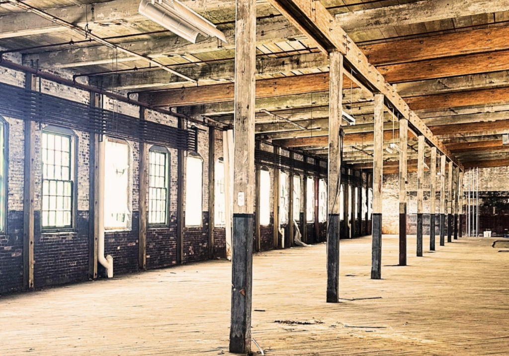 Gutted building
